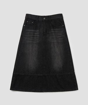Denim Midi Skirt
