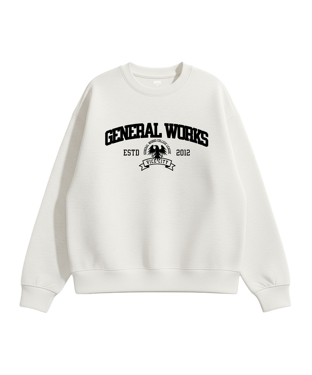 제네럴웍스(GENERAL WORKS) 특양면 그래픽 맨투맨_3컬러 BFM16