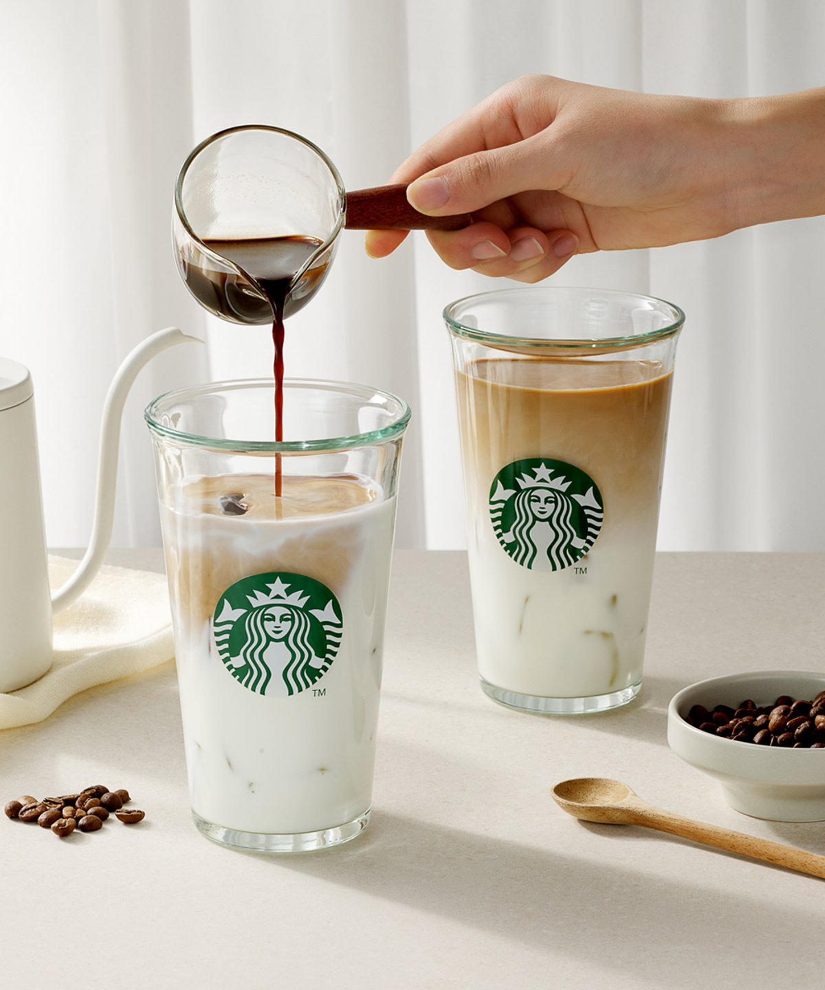 스타벅스(STARBUCKS) 사이렌 기프팅 글라스세트 500ml (2P)