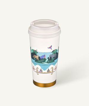 애니버서리 엘마 텀블러 473ml +에코텀블러음료쿠폰(카톡발송)