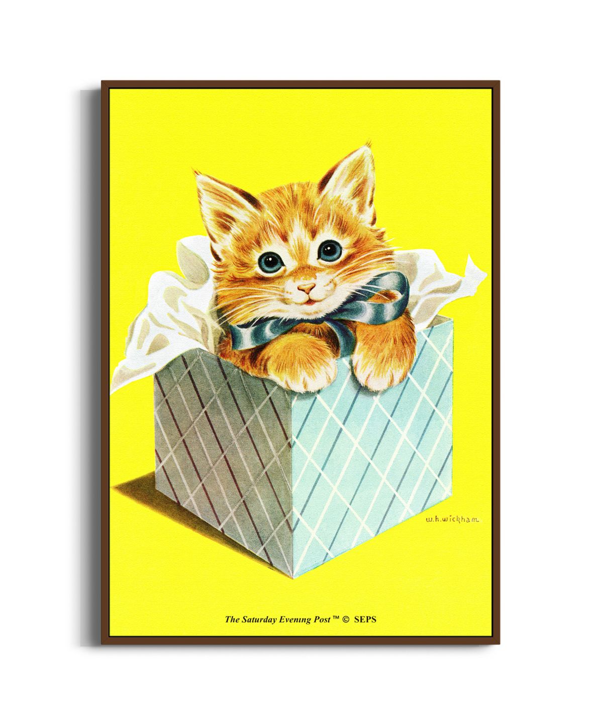 더 새터데이 이브닝 포스트(THE SATURDAY EVENING POST) SEP Framed Poster_Wrapped in a bow