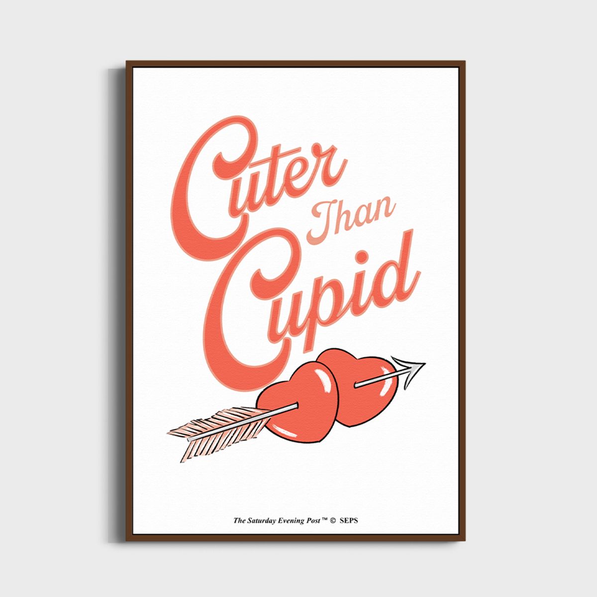 더 새터데이 이브닝 포스트(THE SATURDAY EVENING POST) SEP Framed Poster_Cuter Than Cupid