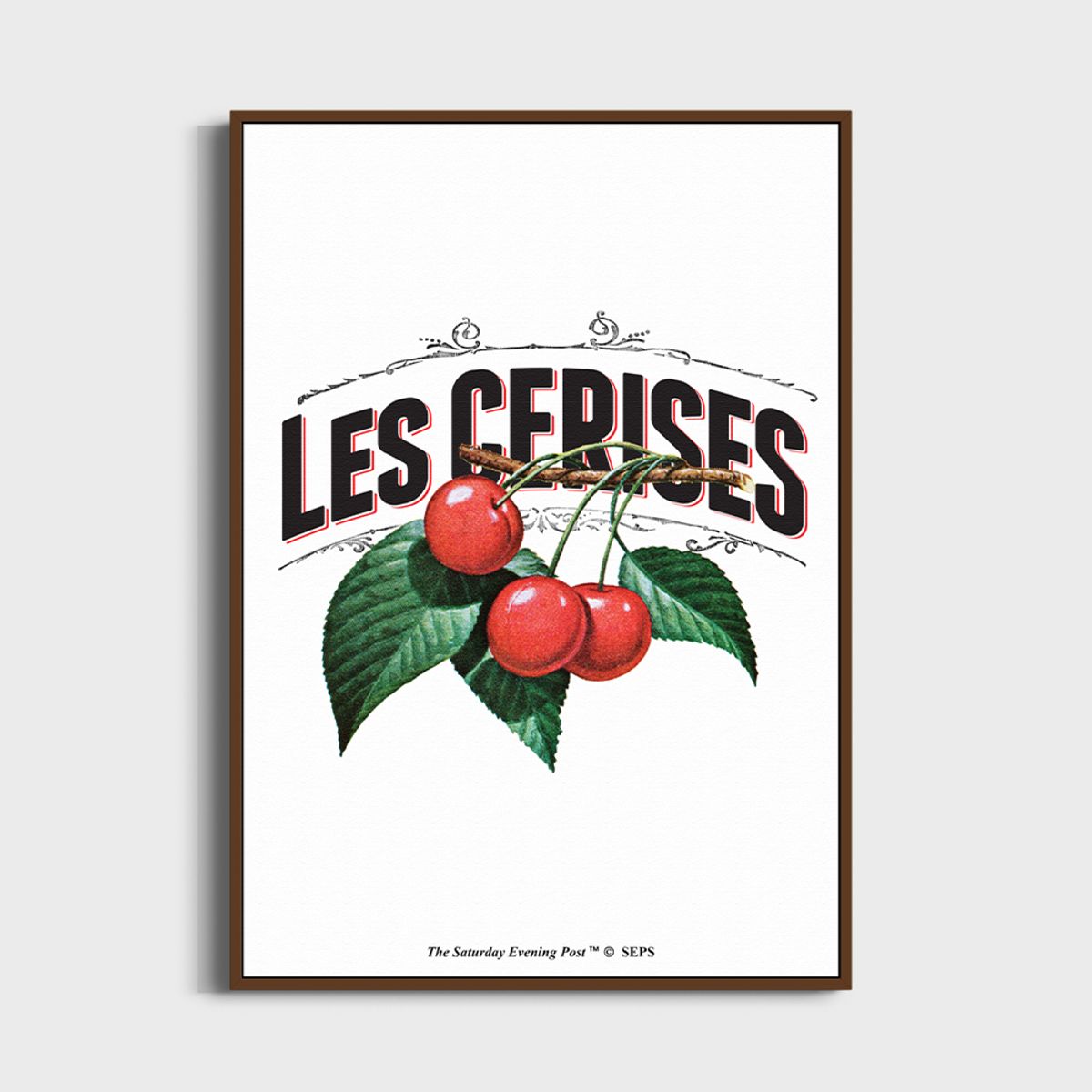 더 새터데이 이브닝 포스트(THE SATURDAY EVENING POST) SEP Framed Poster_French Cherries