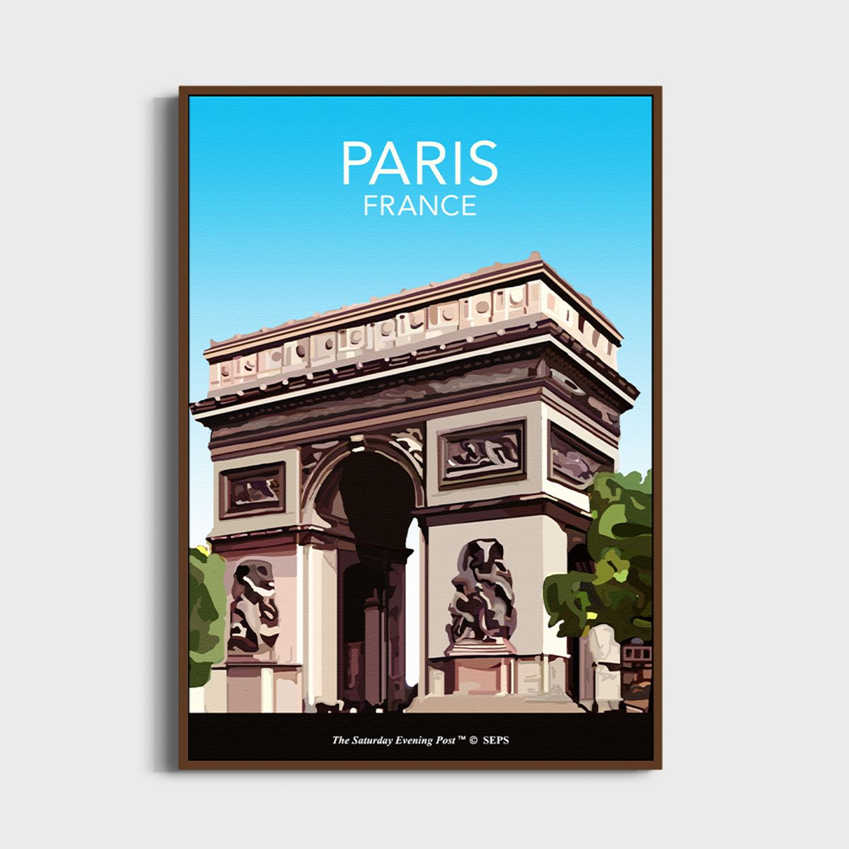 더 새터데이 이브닝 포스트(THE SATURDAY EVENING POST) SEP Framed Poster_Arc de Triomphe