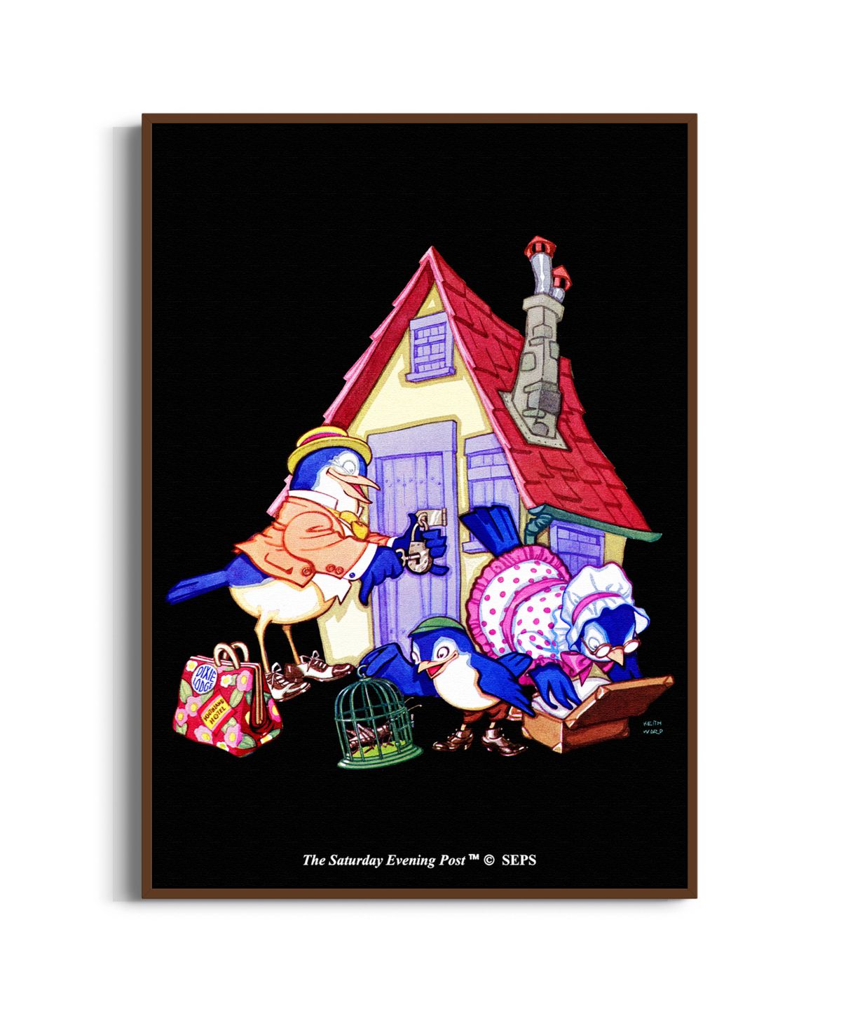 더 새터데이 이브닝 포스트(THE SATURDAY EVENING POST) SEP Framed Poster_Home from Vacation