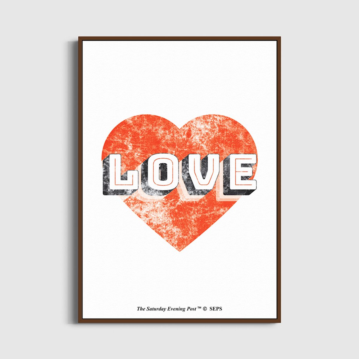 더 새터데이 이브닝 포스트(THE SATURDAY EVENING POST) SEP Framed Poster_Love