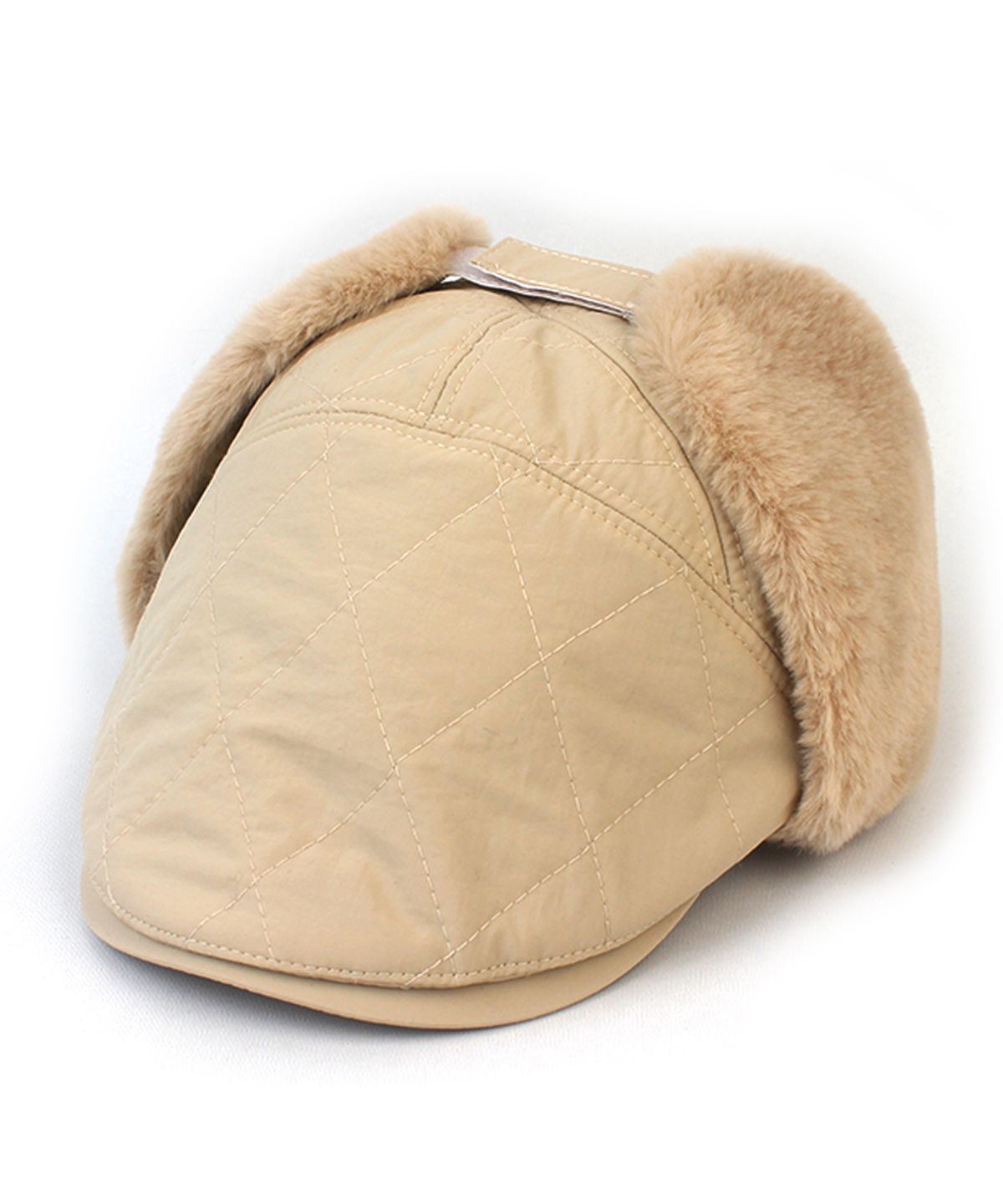유니버셜 케미스트리(UNIVERSAL CHEMISTRY) Nubim Beige Earflap Huntingcap 헌팅캡