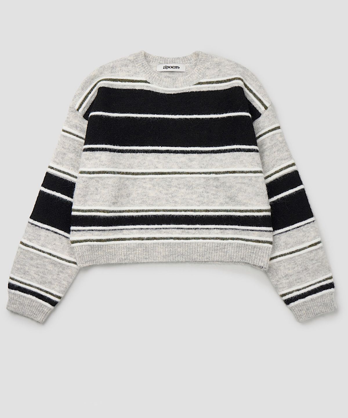 아포엠(APOEM) Brushed Stripe Knit (3C)