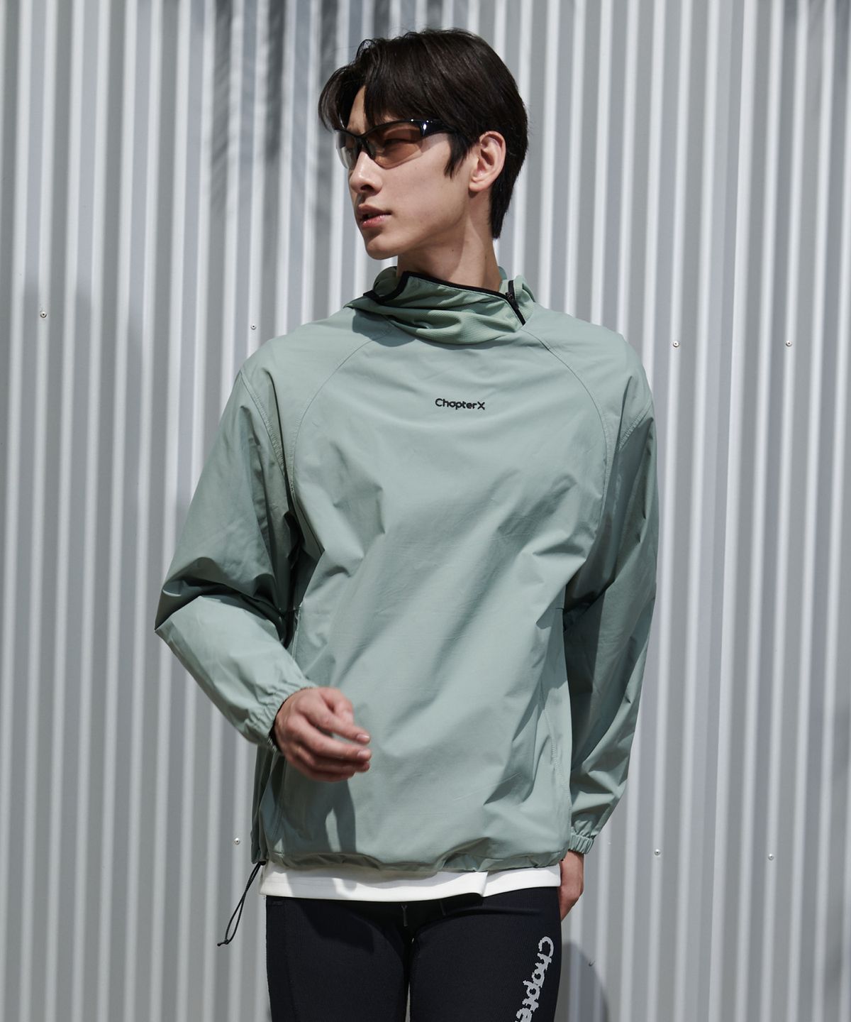 챕터엑스(CHAPTER.X) 크리스피 지퍼포켓 레인져 후디 (Green)