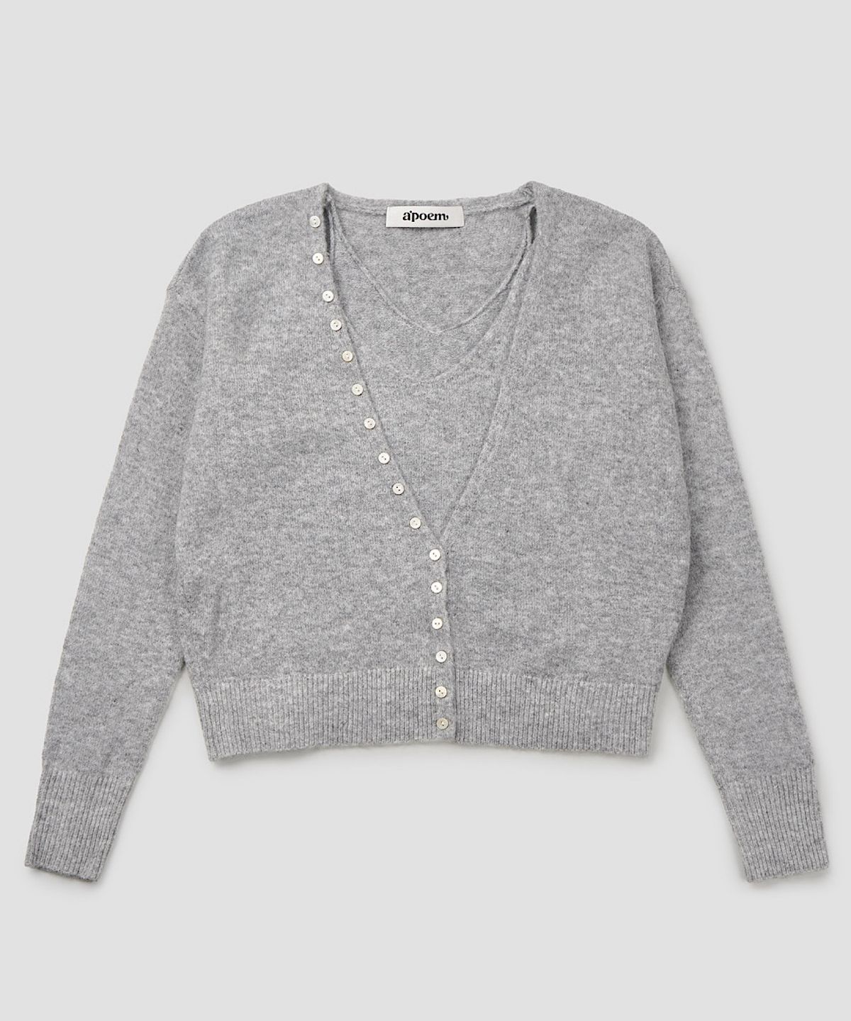 아포엠(APOEM) Knit Cardigan Set (2C)