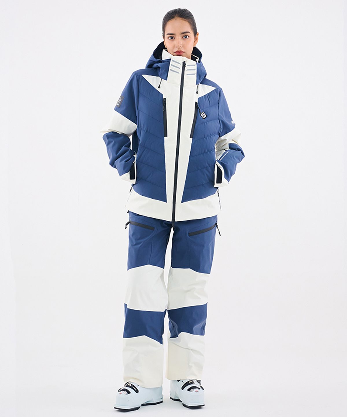 돌아우터웨어(DOLL OUTERWEAR) 2526 눅 스키 자켓&팬츠 세트 NAVY 남녀공용