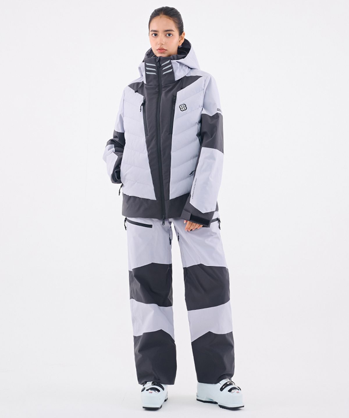 돌아우터웨어(DOLL OUTERWEAR) 2526 눅 스키 자켓&팬츠 세트 D.GRAY 남녀공용