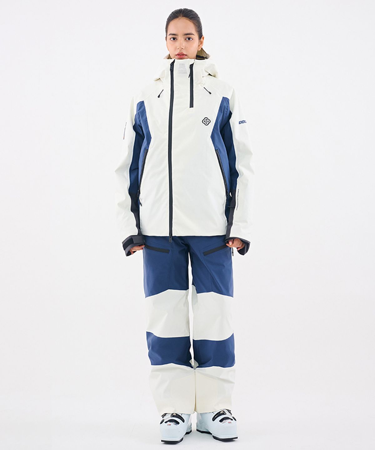 돌아우터웨어(DOLL OUTERWEAR) 2526 오쓰 스키 자켓&팬츠 세트 NAVY 남녀공용