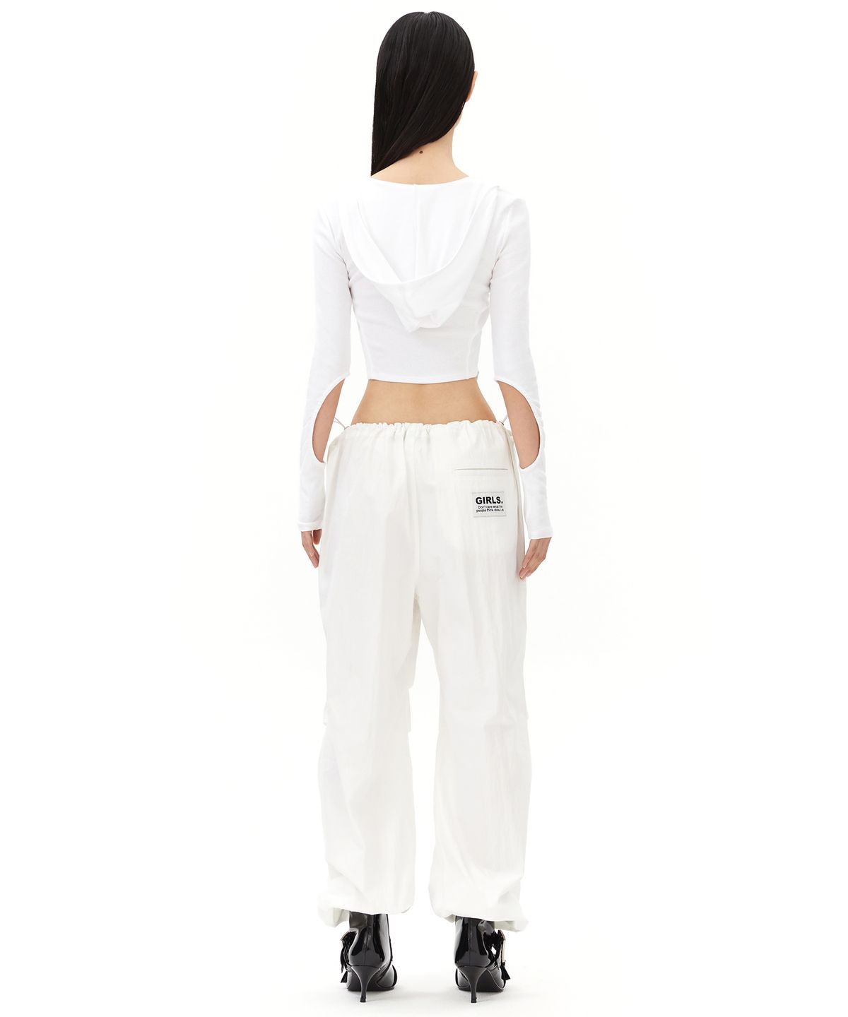 걸스걸스(GIRLSGIRLS) GIRLS WIDE PANTS - WHITE