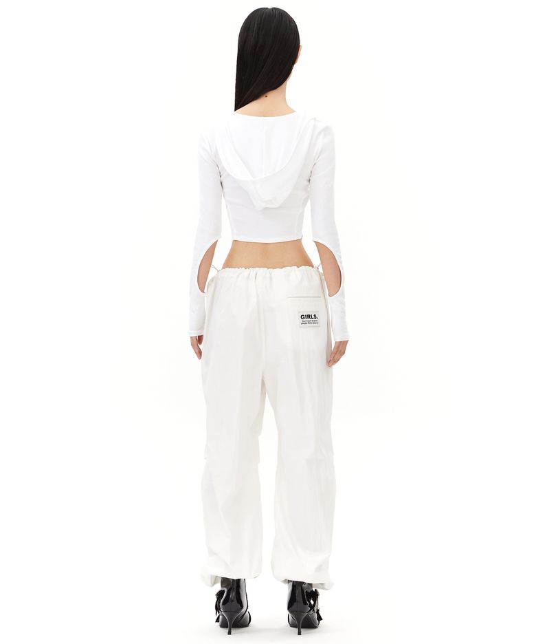 GIRLS WIDE PANTS - WHITE