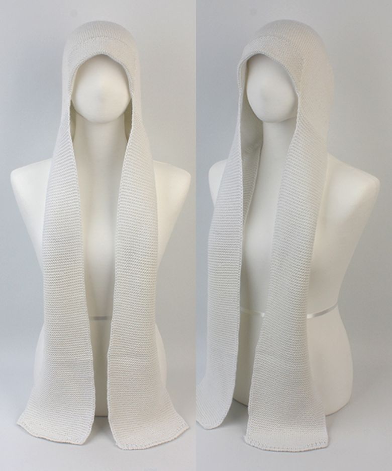Wool Ivory Brim Muffler Beanie 머플러비니