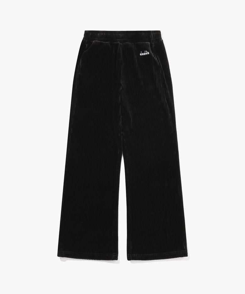 코듀로이 와이드 팬츠 우먼 BLACK
