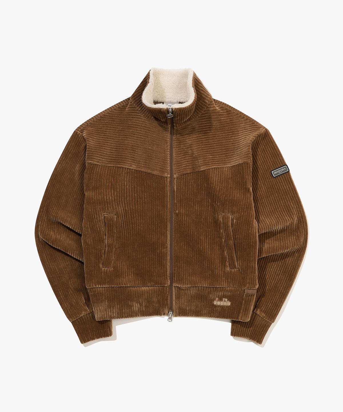 디아도라(diadora) 퍼트리밍 코듀로이 집업 우먼 BROWN