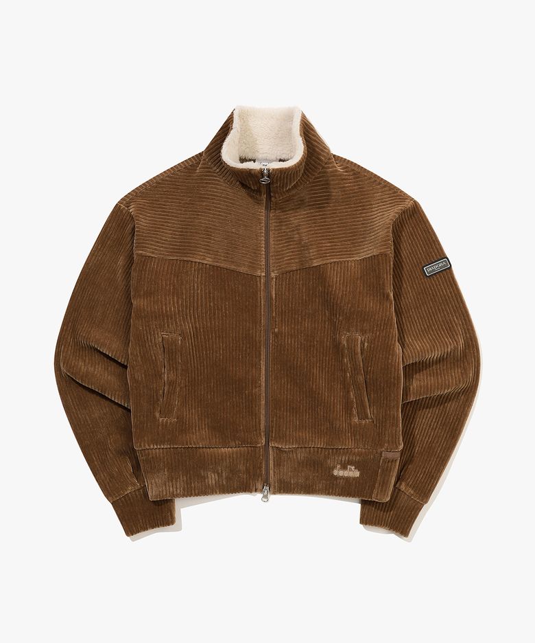 퍼트리밍 코듀로이 집업 우먼 BROWN