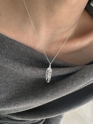 [925실버] 리프 네크리스