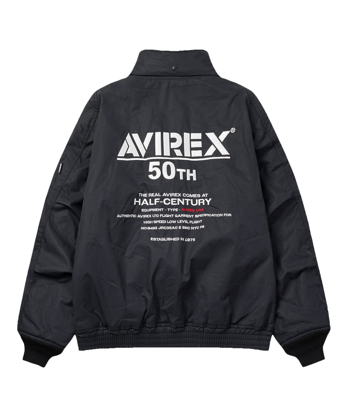 아비렉스(AVIREX) 나일론 스탠드 블루종 / 7835252024 블랙