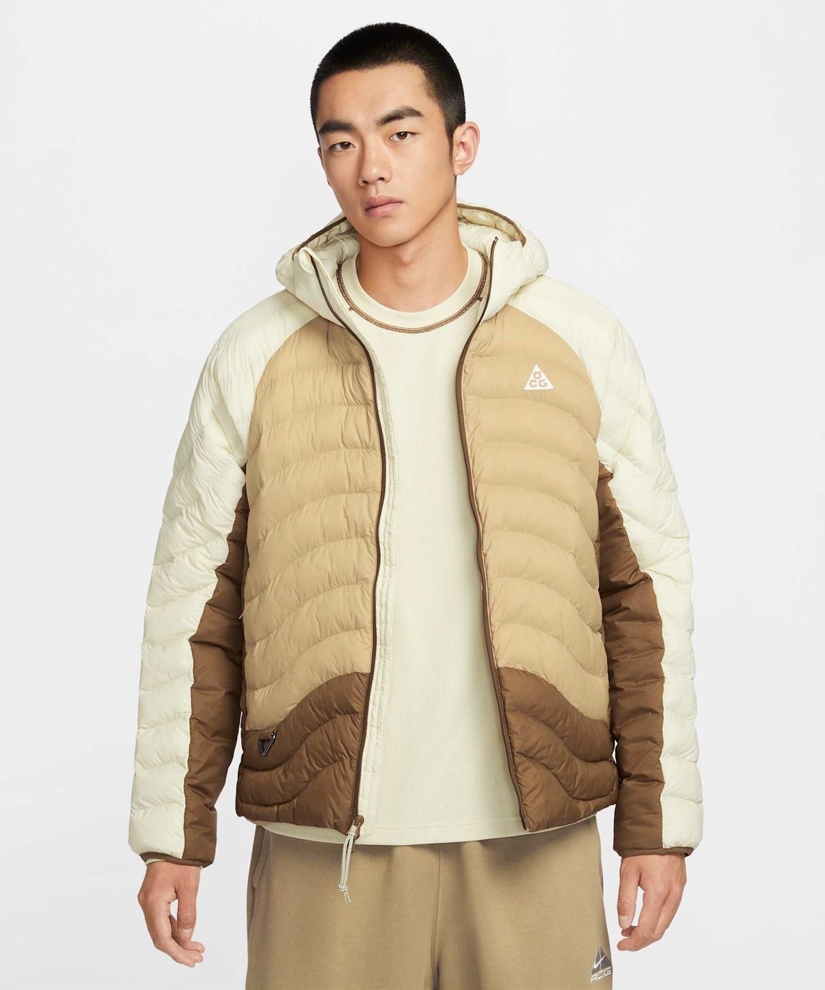 나이키(NIKE) ACG 라바 플로우 써마 핏 ADV 재킷 M - 라이트 카키:파라슈트 베이지:서밋 화이트 / HJ3736-229