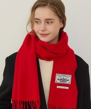 Daily Wool Muffler - Red