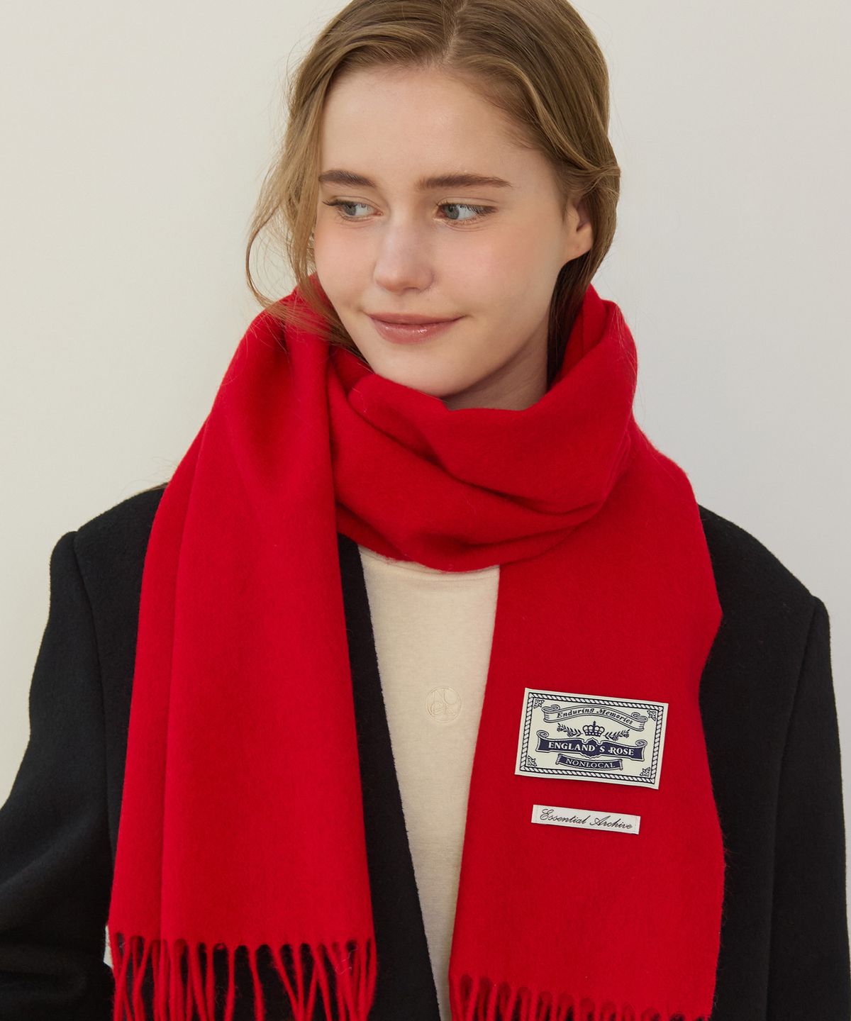 논로컬(NONLOCAL) Daily Wool Muffler - Red