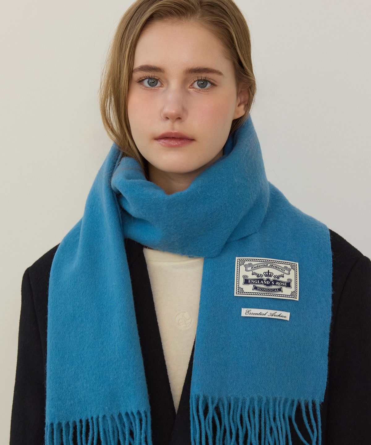 논로컬(NONLOCAL) Daily Wool Muffler - Blue