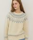 Nordic Jacquard Merino Wool Knit - Ivory