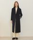Single-Breasted Wool Classic Coat - Black