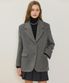 Wool Blended Single Jacket - Grey