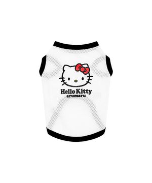 헬로키티 x 아루마루 펫 슬리브리스 메쉬 탑_블랙