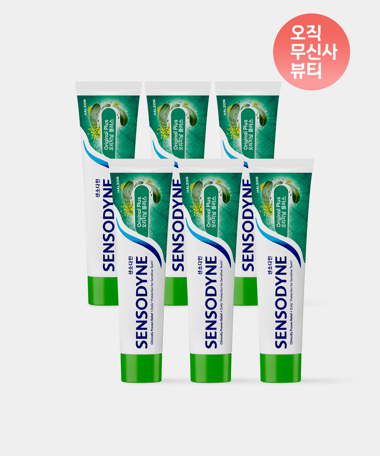 오리지날 플러스 민감성 치약 100g x6개