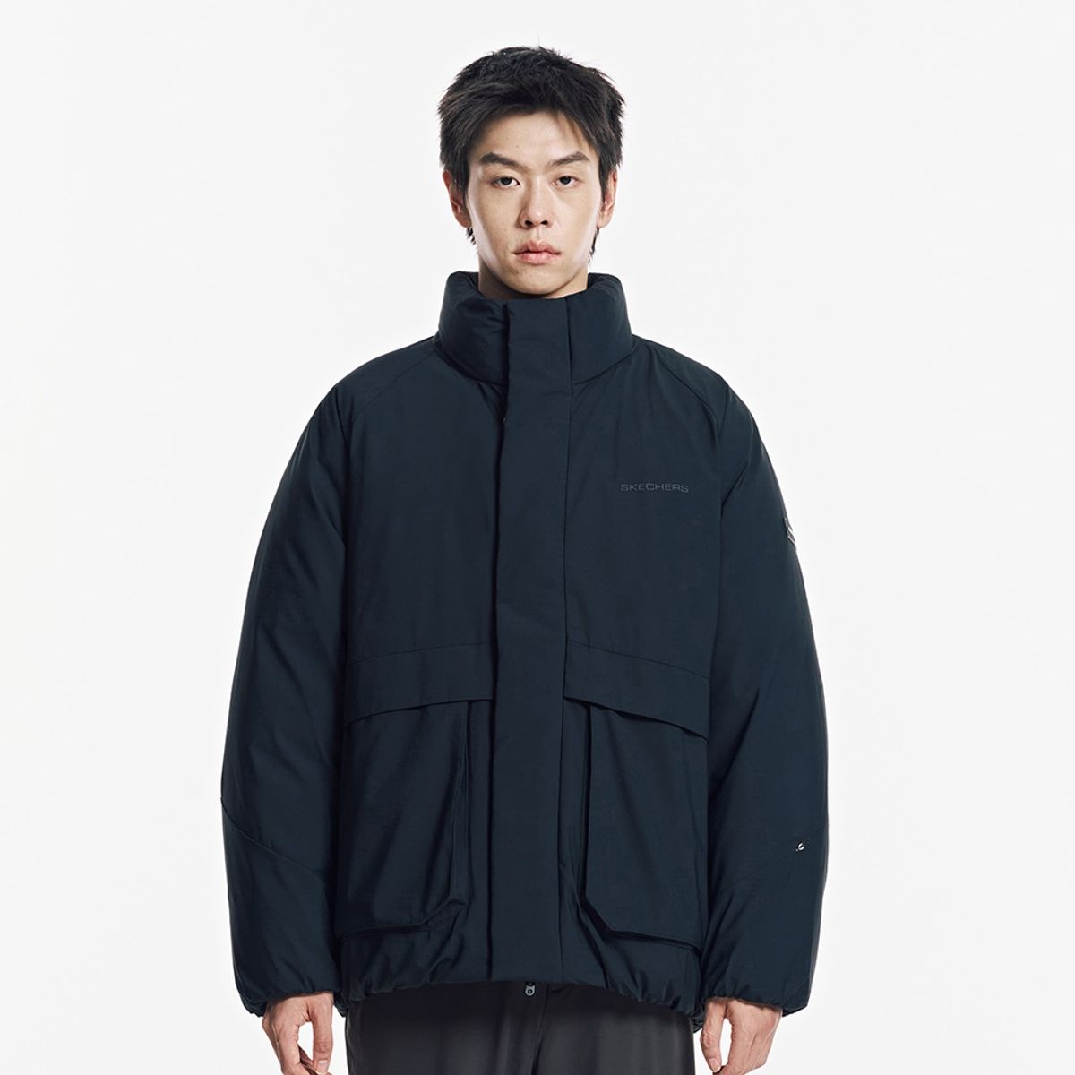 스케쳐스(SKECHERS) 남성 트리코트 다운 자켓_SP3MDCFW012