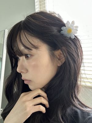 데이지 헤어 클립 (1개)
