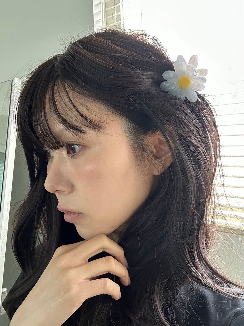 데이지 헤어 클립 (1개)