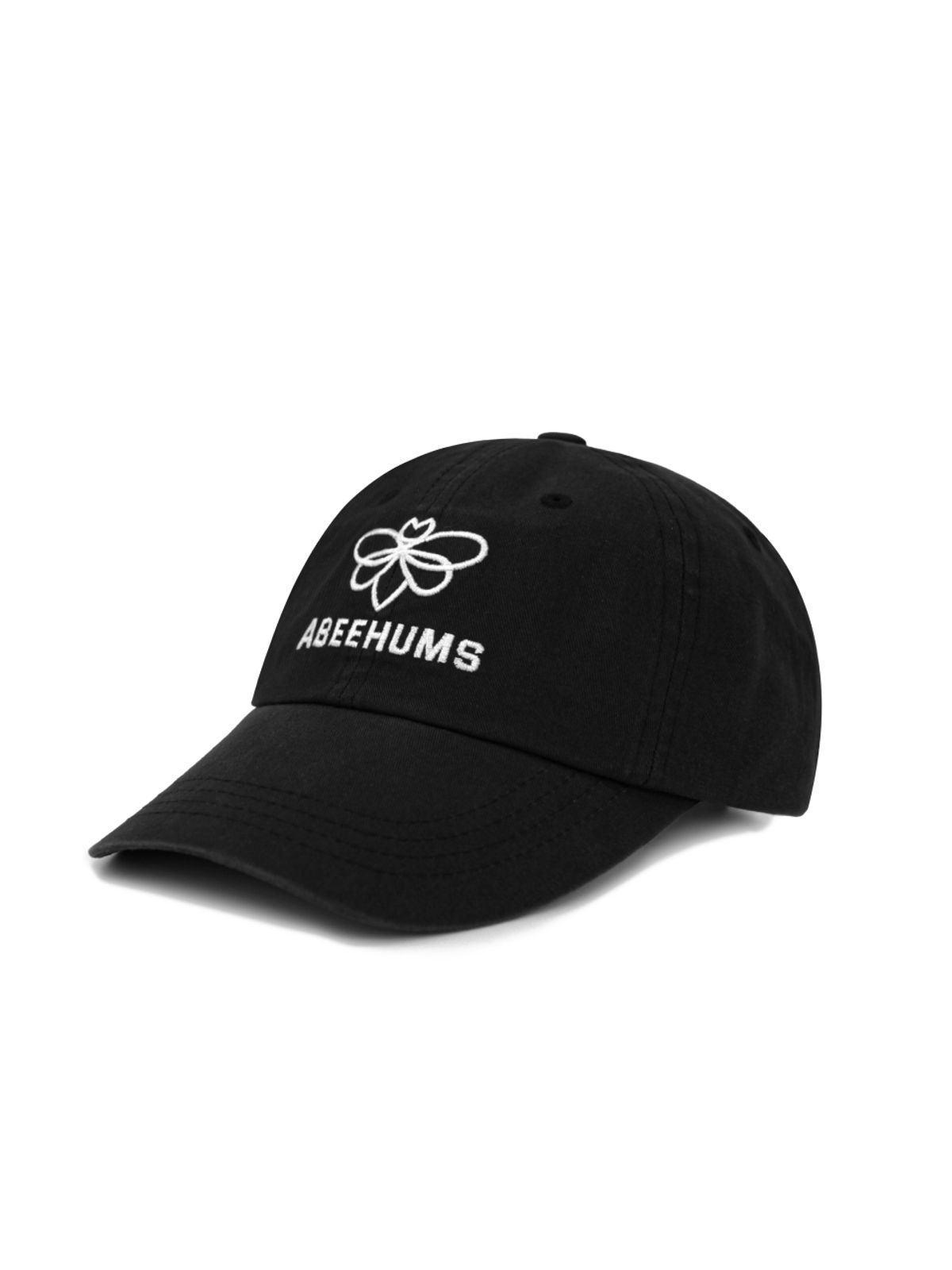 어비험즈(ABEEHUMS) 베이직 시그니처 로고 볼캡 ABH356-001 블랙