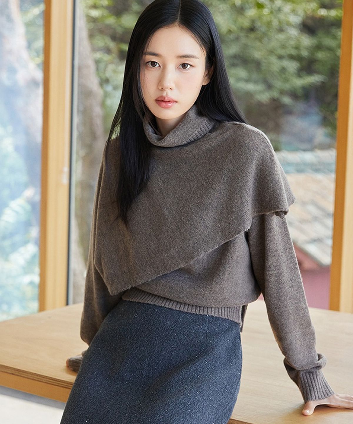 셀렙샵에디션(CELEBSHOP EDITION) FW 알파카 드레이프 니트