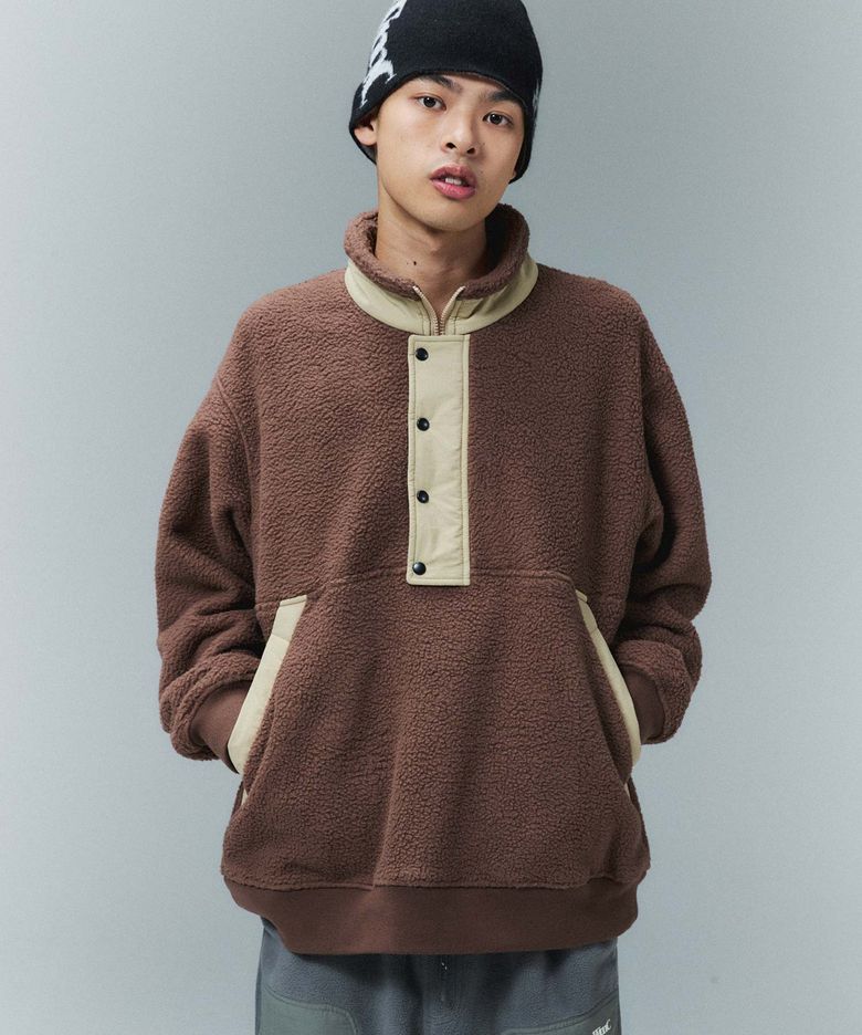 플리스 아노락_BROWN