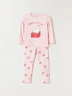 선물고양이 실내복 상하복 세트