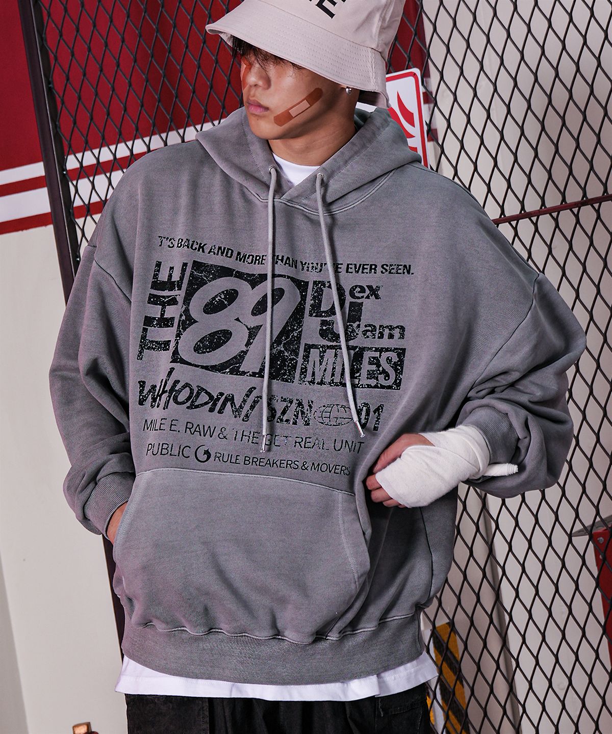 더마일(THEMILE) THEMILE89 HOODIE [PIGMENT GRAY]