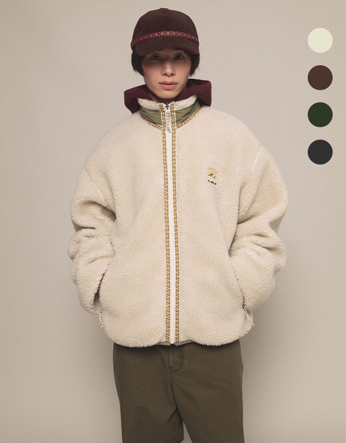 엠엠엘지(MMLG) [Mmlg] MMLG ANNAPURNA SHERPA JACKET (4COLOR)