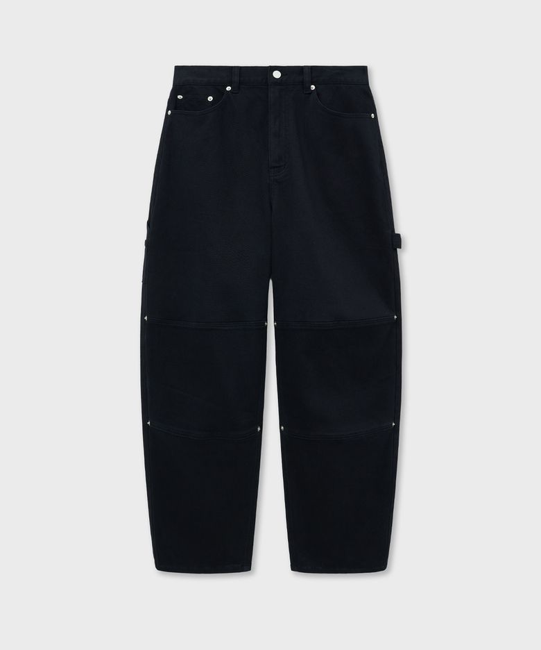 Rivet Embroidery Carpenter Trouser-Navy