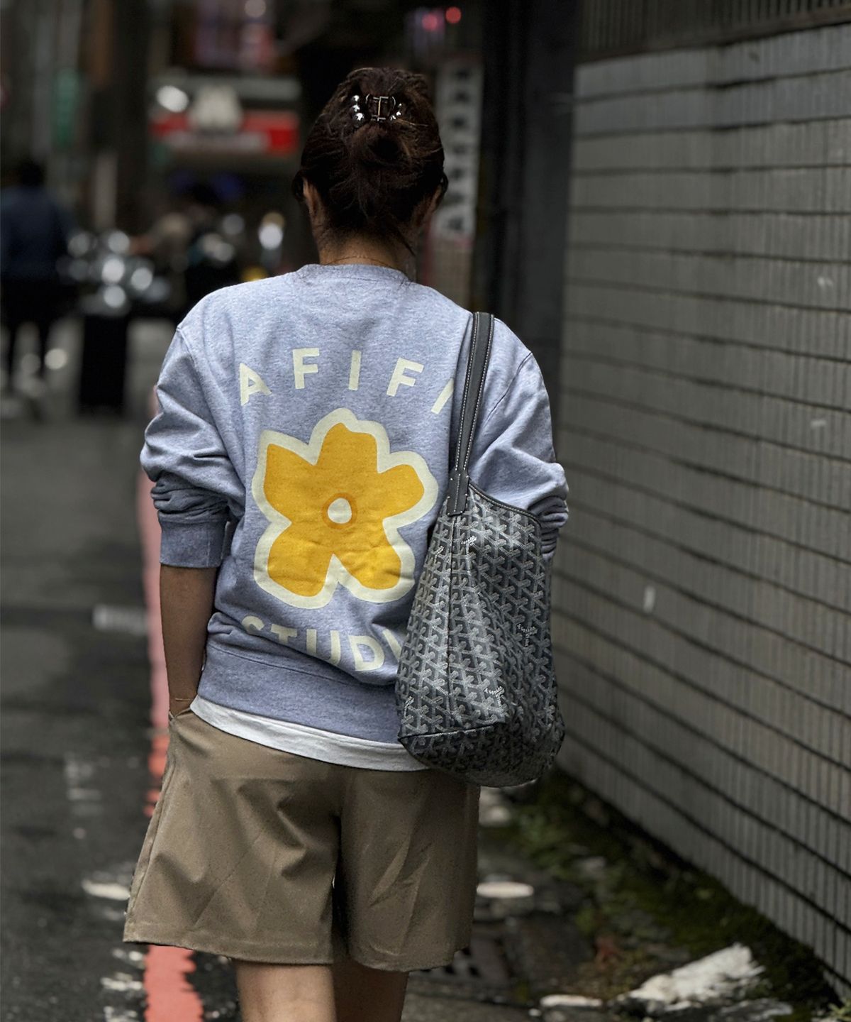 아피피(AFIFI) A.S.F SWEATSHIRT yellow