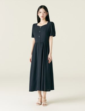 하트넥 롱 원피스_RMOWF38RT5