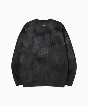 아플리케 빈티지 워싱 맨투맨