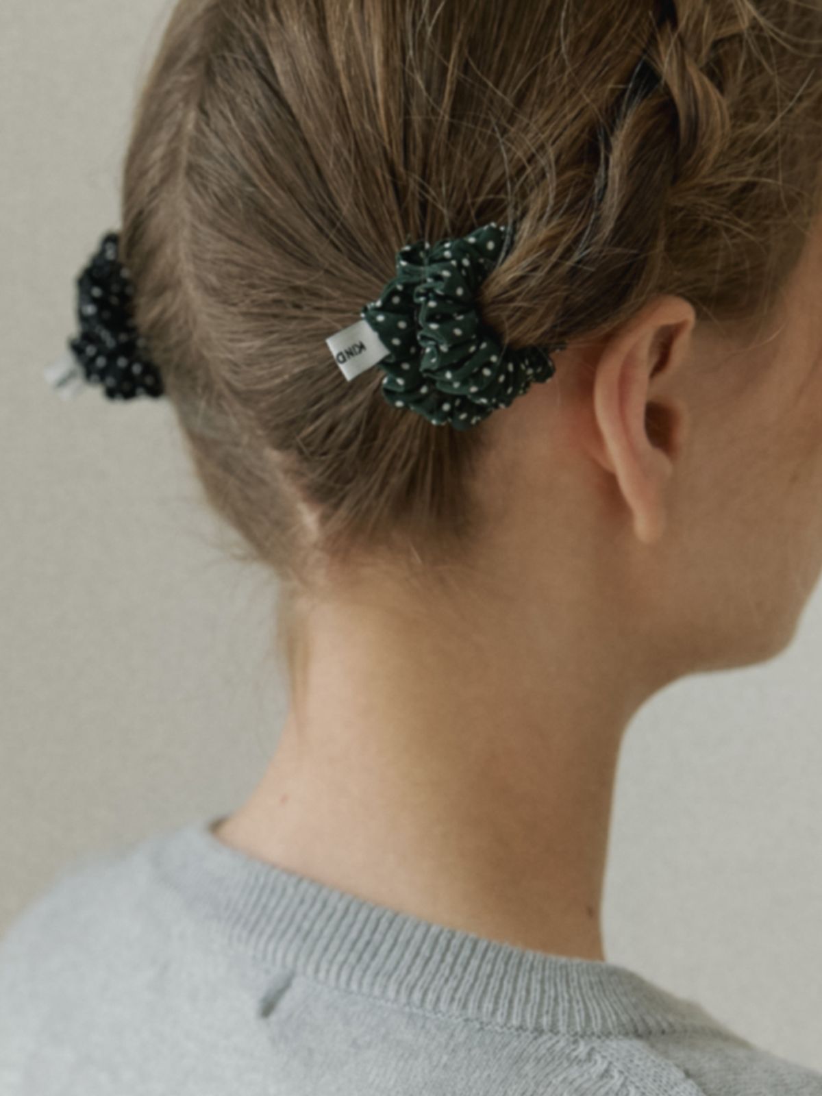 카인더베이비(KINDABABY) mini retro dotty scrunch (3color)