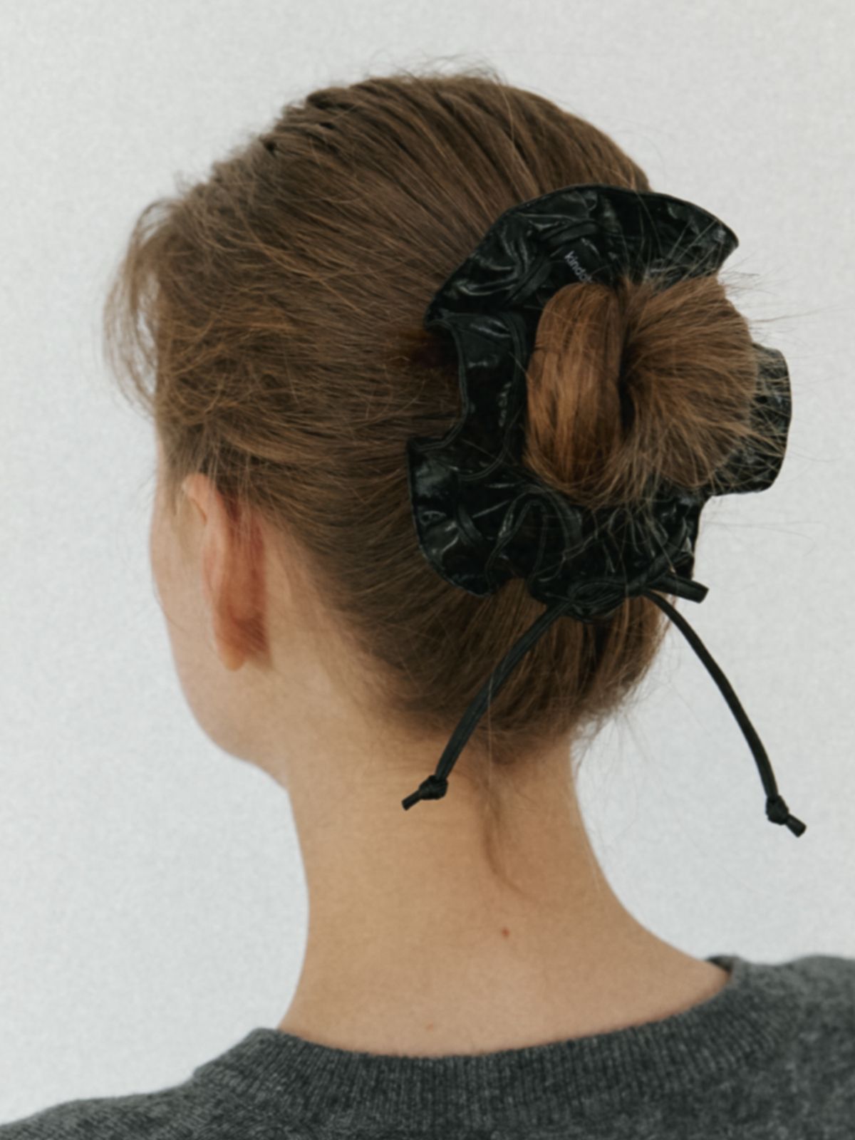 카인더베이비(KINDABABY) amour noir scrunch - black