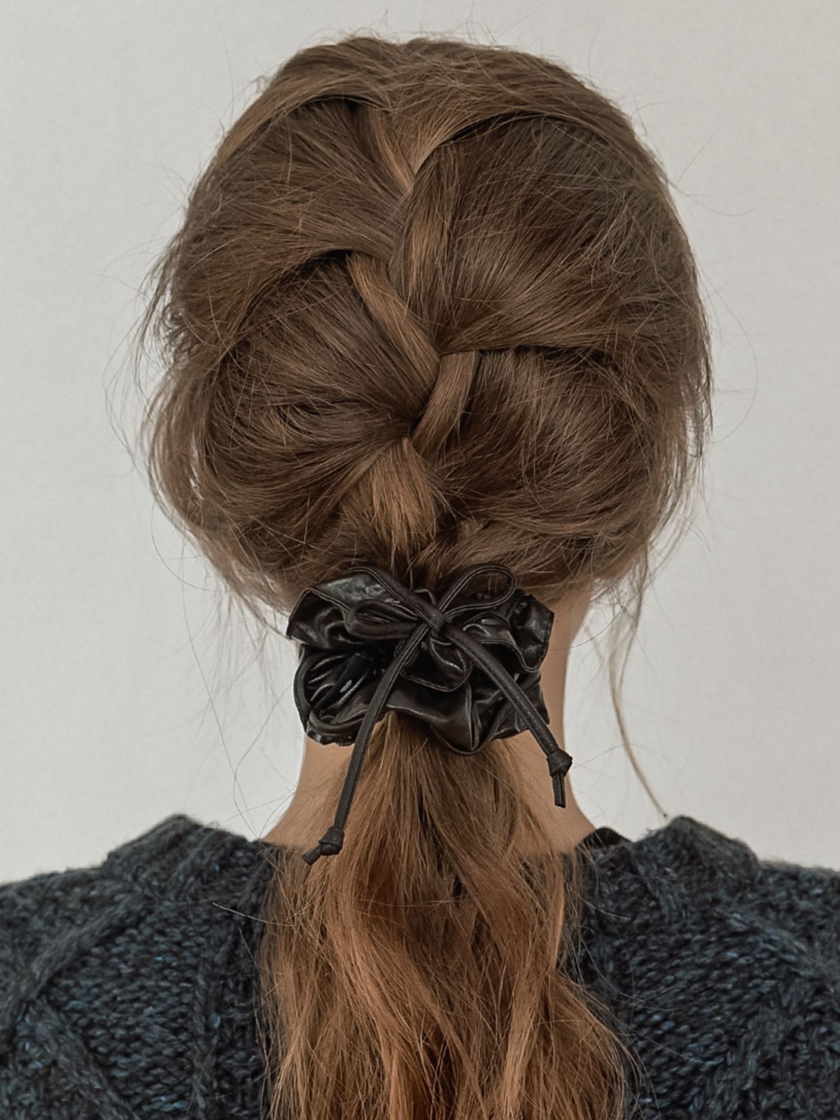 카인더베이비(KINDABABY) amour noir scrunch - dark brown